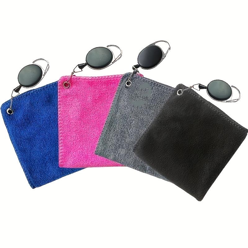 Advanced Golf Towel with Retractable Hook - A Durable and Highly Absorbent Dual-purpose Cleaning Cloth for Golfers, Available In Multiple Colors