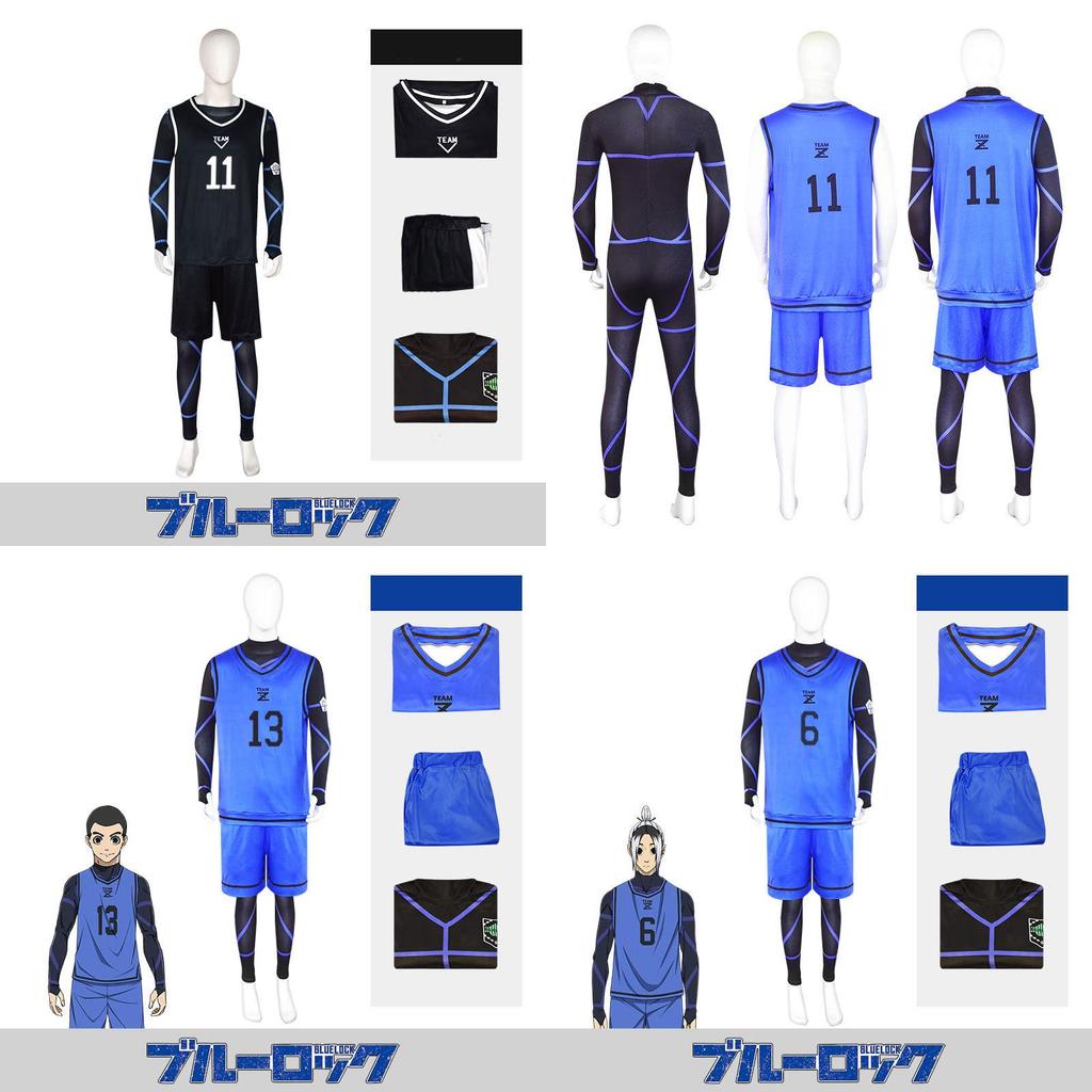 Blue Lock Cosplay Isagi Yoichi Rensuke No.1 Jersey Set Voor Anime Fans