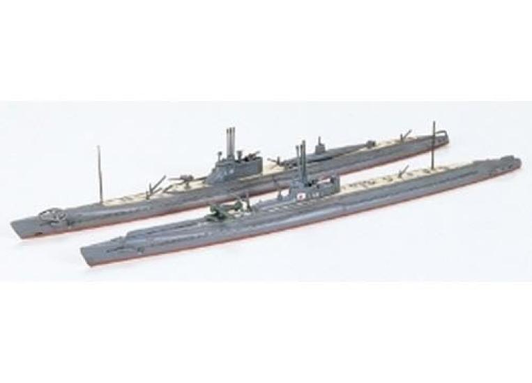 Tamiya Waterline Series 453 Imperial Japanese Navy Submarine Plastic Model Kit 31453 1/700 No. I-16 & I-58