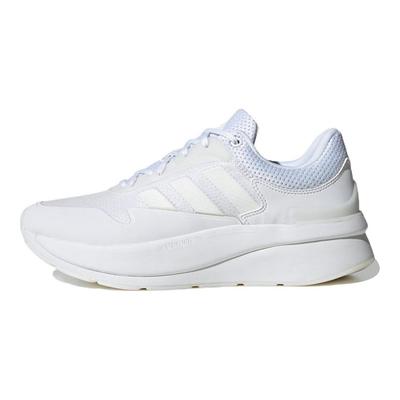 Znchill Comodo Tessuto Intersuola Assorbimento degli Urti Antiscivolo Resistente all'Usura Scarpe da Corsa Casual Basse Uomo Sneakers Bianco HQ3852