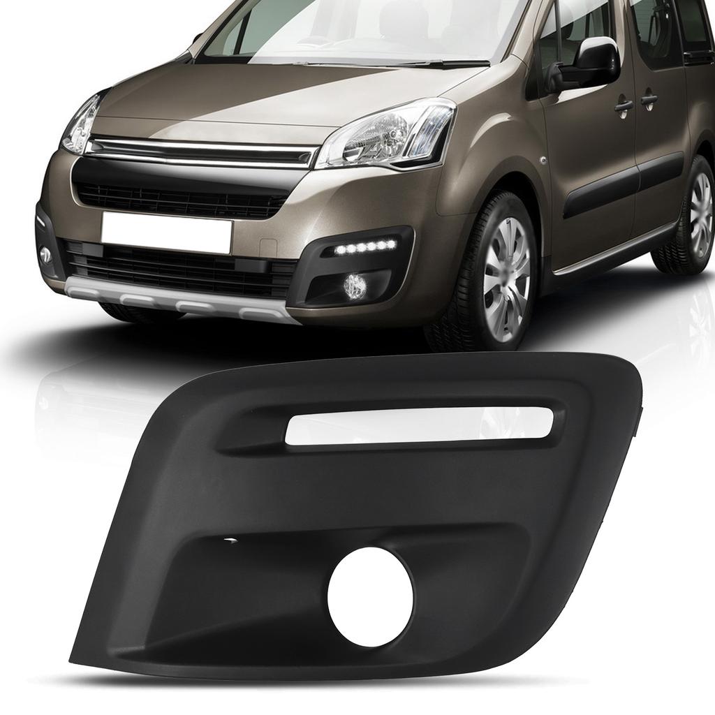 Främre Bumper Dimljus Ram Skydd Galler För CitroëN Berlingo Peugeot Partner 2015 2016 2017 2018 Bil Dimljus Galler 16800256XT