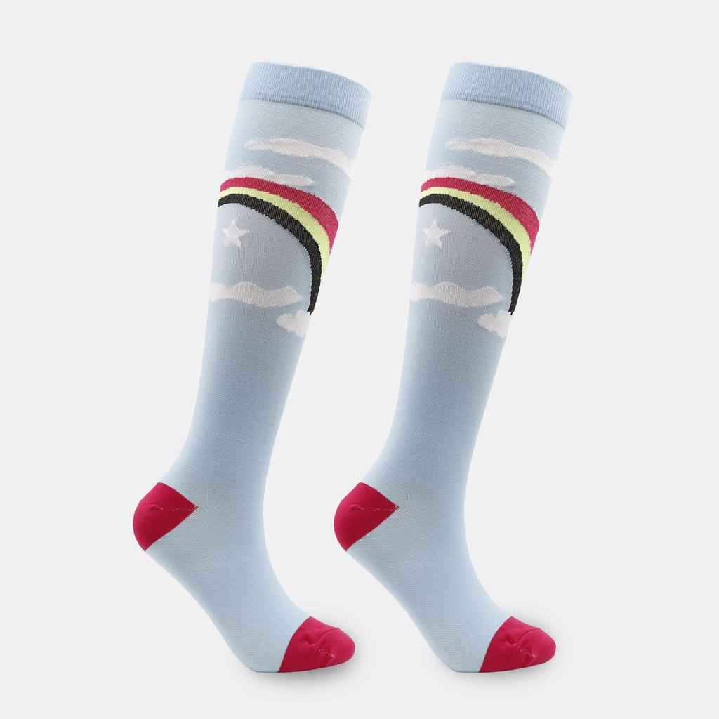 33 Styles: Sports Compression Long Socks - Elastic & Colored