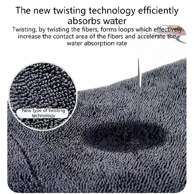 Thick Double Texture Vehicle Drying Towel Rapid Moisture Absorption Streak Proof Cleaning for Automotive Use