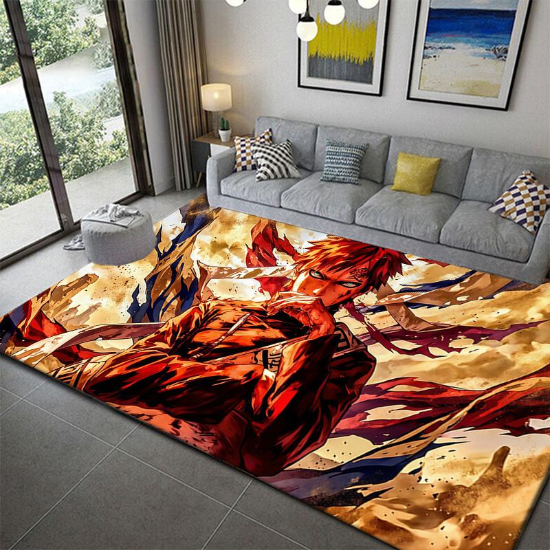 Naruto Classic Anime Pattern Rug Durable Non-Slip Carpet for Bedroom Game Room