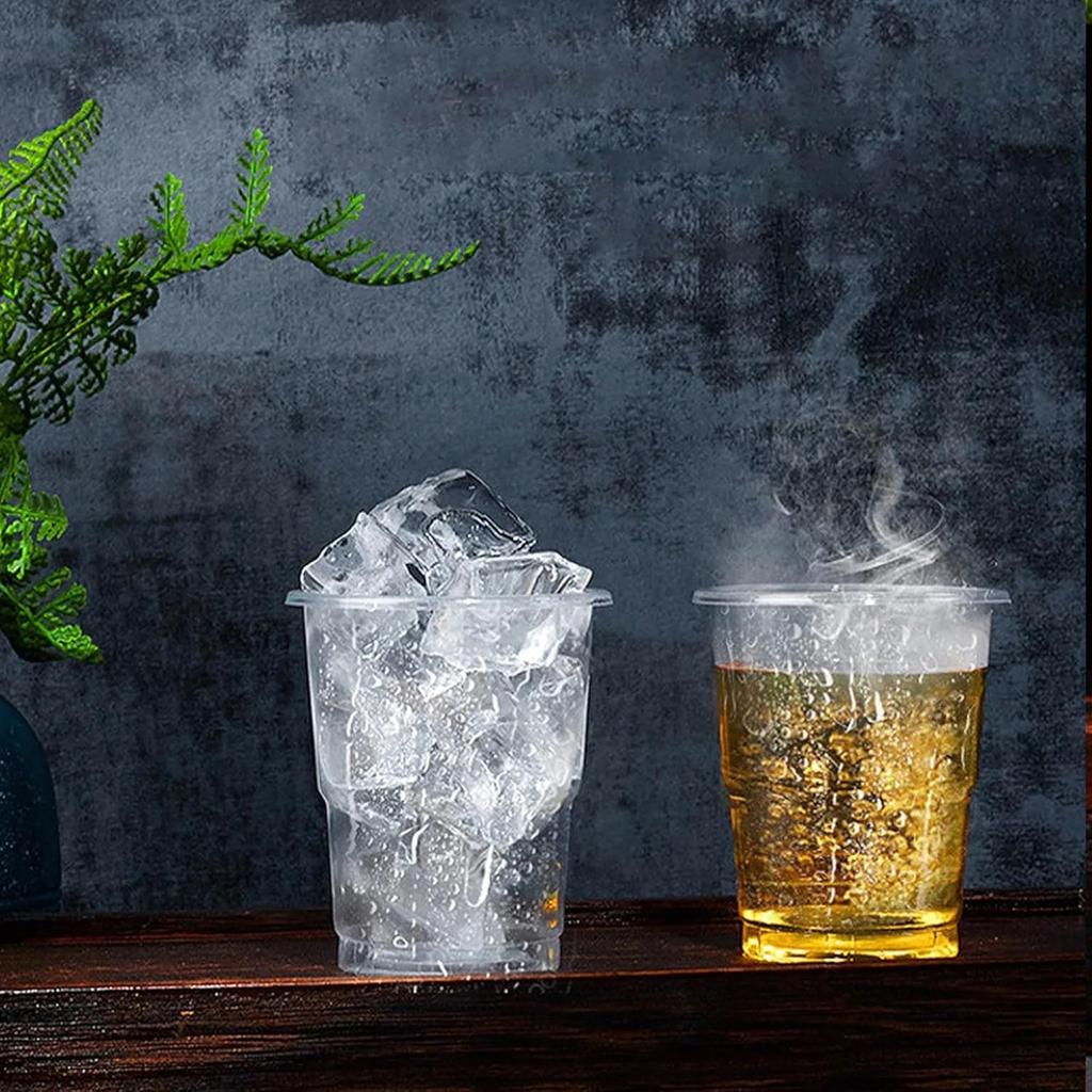 20pcs Disposable Clear Plastic Cup Outdoor Picnic Birthday Kitchen Party Tableware