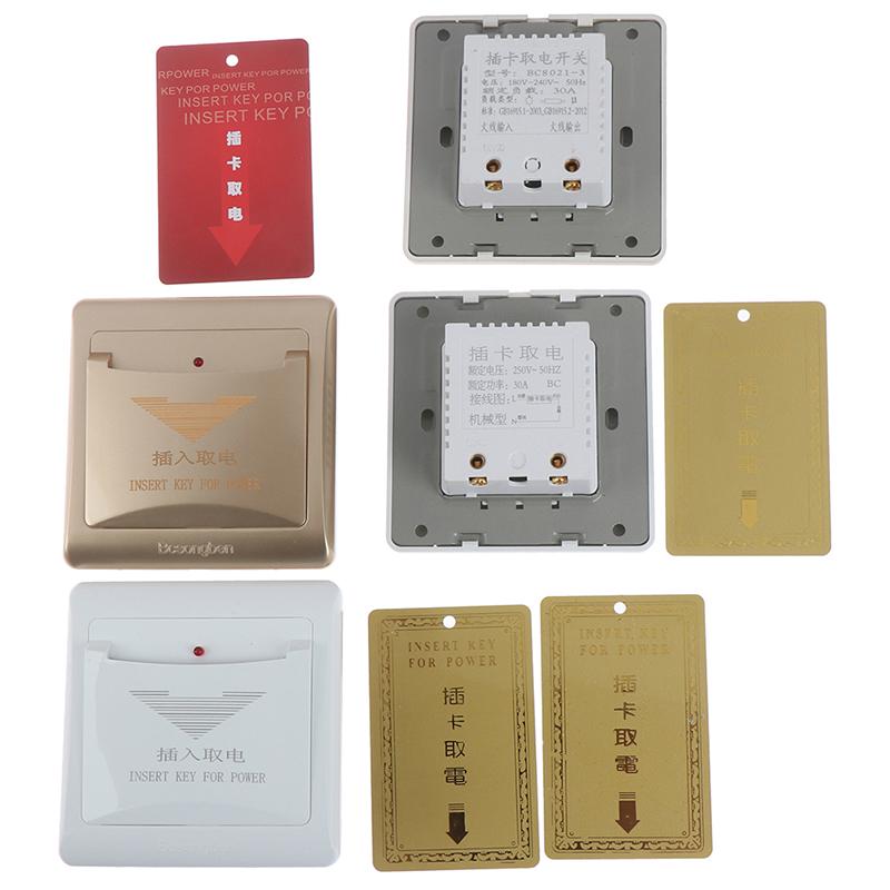 For Hotels Motels Luxury Guest Room Energy Saving Wall Switch Key Card Holder