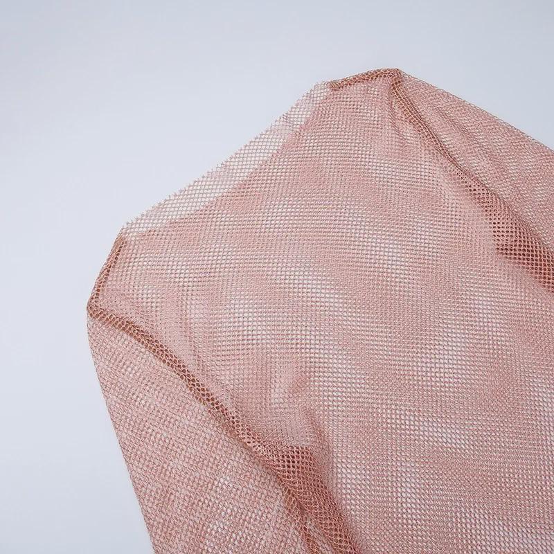 Sexy Nachtclub Transparenter Rock mit Federärmeln