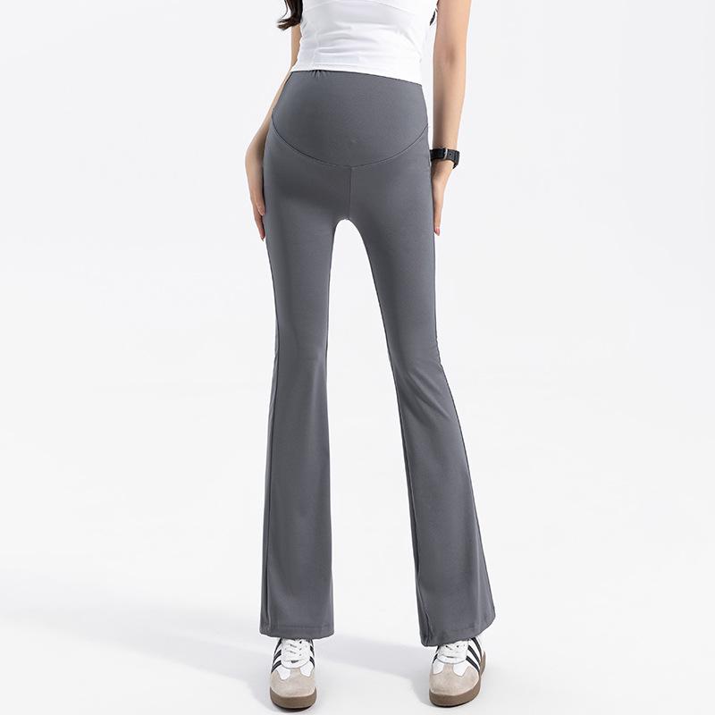 2025 Autumn Maternity Flared Yoga Pants with Belly Support 2XL