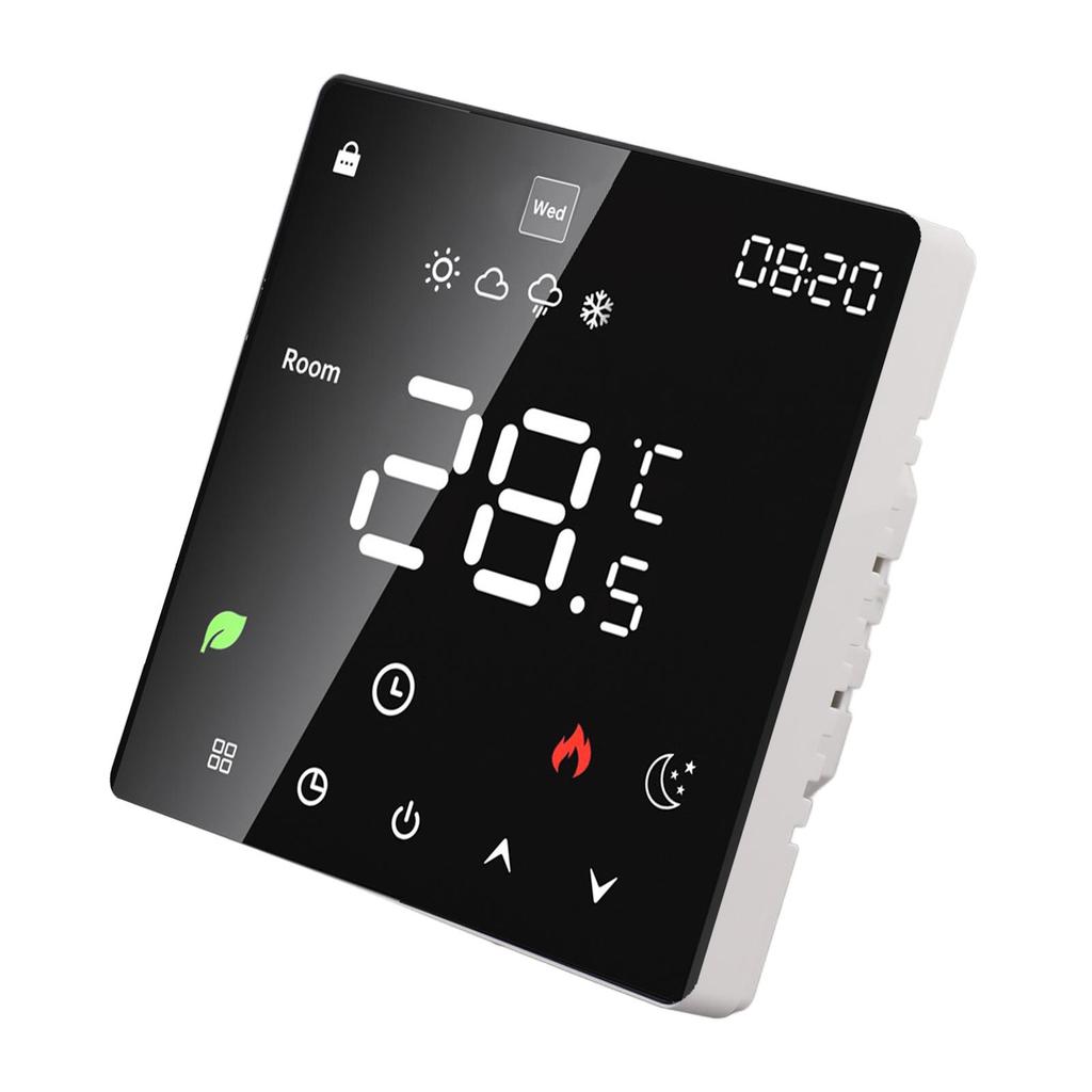 3A Digital Thermostat with LCD Display Smart Programmable Thermostat with Touchscreen Hydronic