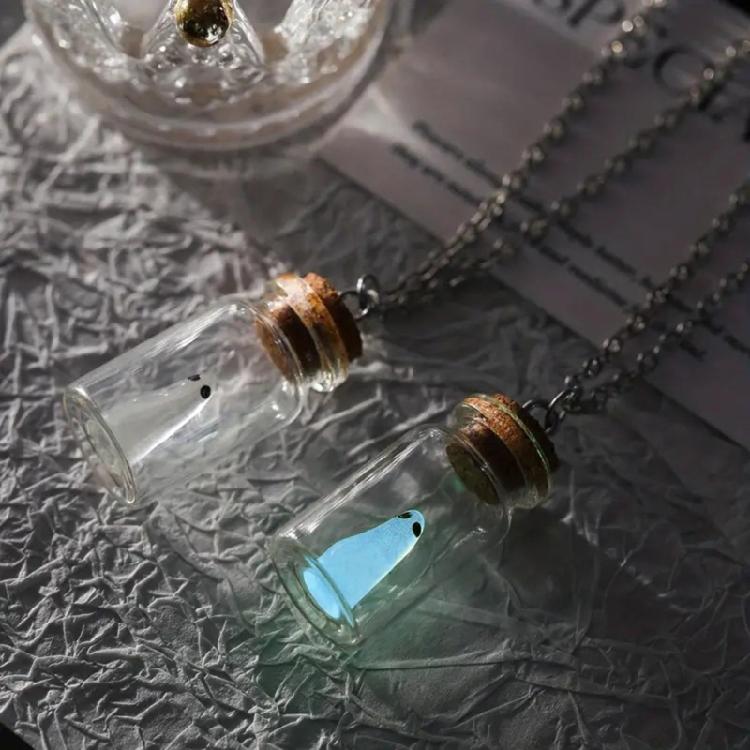 Glow in the Night Necklace Adjustable Length Clavicular Chain Clothes Decoration