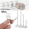 5Pcs Metal Convenient Perforated Hang Fits Holder Goods Shelf Display Hooks Retail Shop Peg Storage Racks