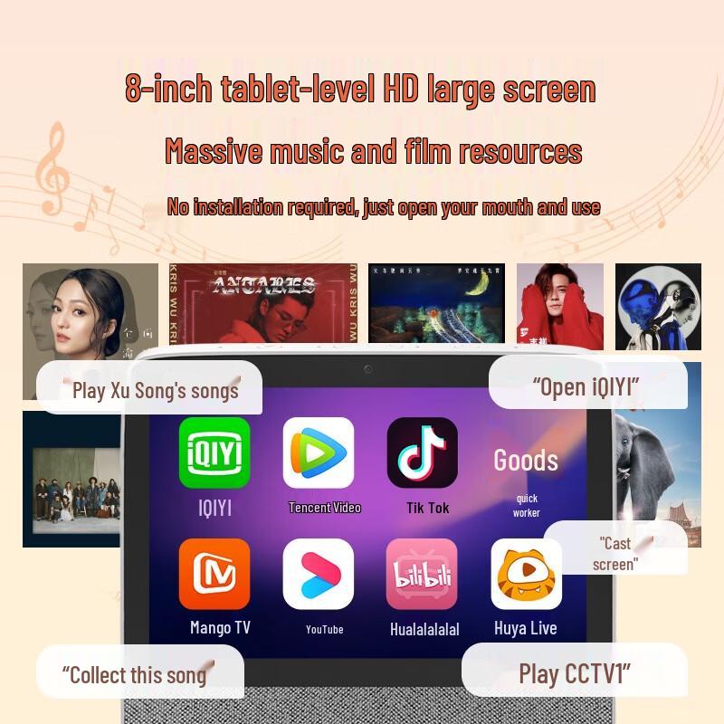 XIAODU Smart Screen X8 8-inch HD Smart Speaker