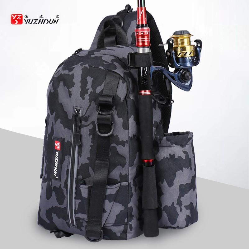 Multi-Functional Fishing Waist Pack With Shoulder Strap Large Capacity Tackle Bag Outdoor Angling Gear Storage