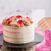Set 2 pezzi Raschietto per Torta in Acrilico Decorazione Contorno Striscia Pettine per Torta a Denti di Sega Lisciatrice Raschietto per Ghiaccia Reale Strumenti per Torta