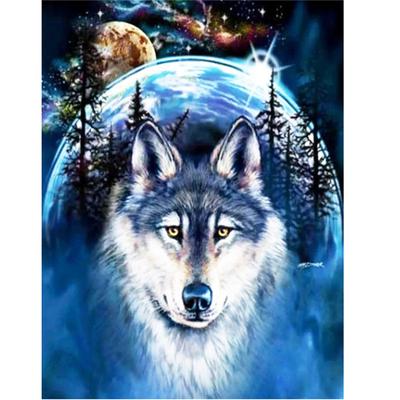 Full 5D Diy Diamond Painting Wolf Diamond Embroidery Full Lay Anime Cross Stitch Kits Home Decor Handmade Gift