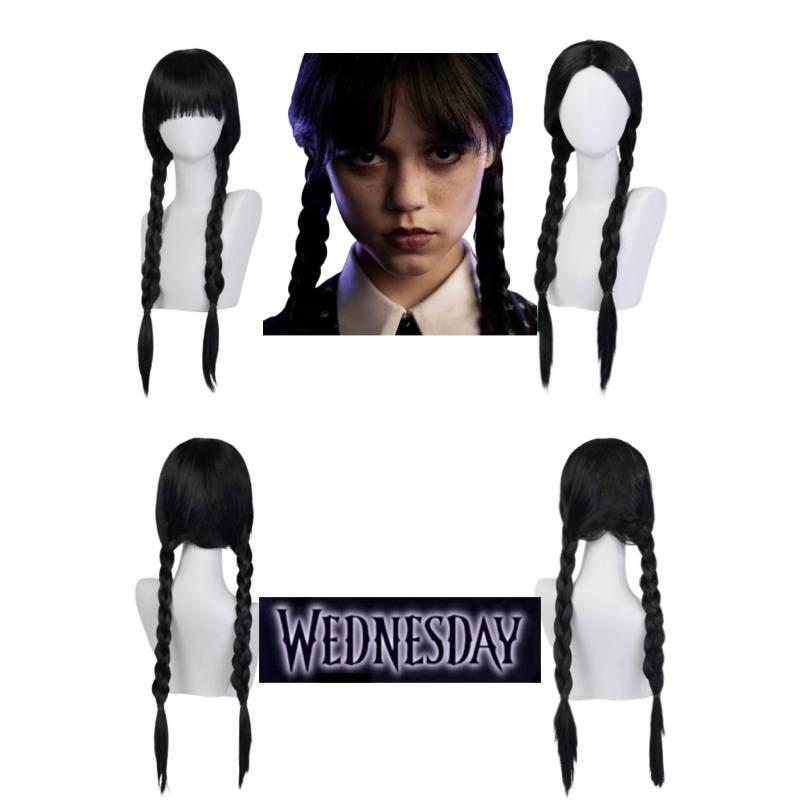 Long Black Cosplay Wig With Straight Hair For Women 65-70cm Length