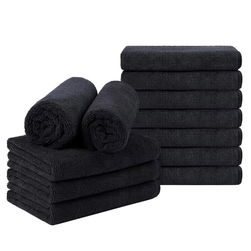 Thick Shower Face Towels Black Household Towel Bathroom Accessories Bath Towel Sports