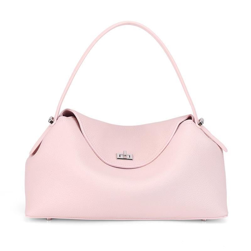 Single-shoulder Crossbody Bag, Genuine Leather Handbag, Simple and Fashionable, Versatile Accessory.