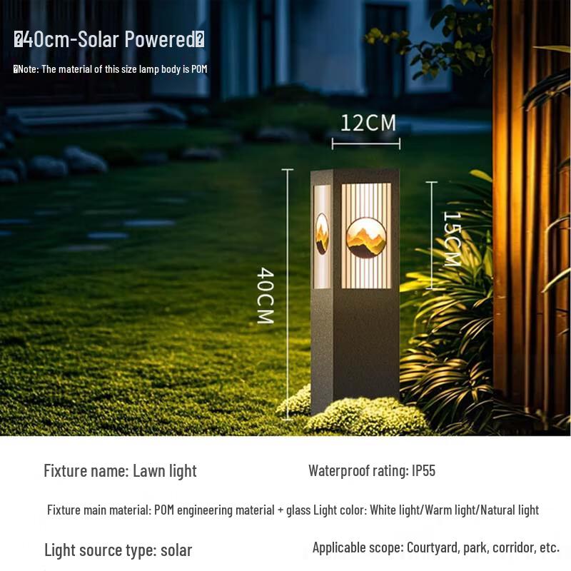 HEIXIE Solar Outdoor Garden Lamp
