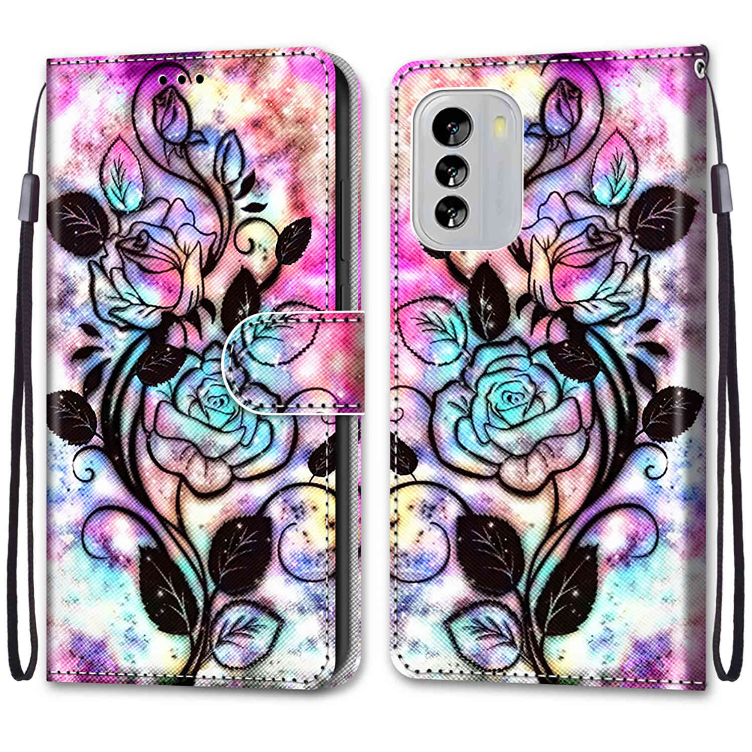 

Розкішний розписний шкіряний чохол Wallet Book Style Protective Cover для Nokia G42/Nokia G310 5G/Nokia C32 C12/Nokia G60/Nokia G21 G11/Nokia C01 Plus Nokia G60 5G