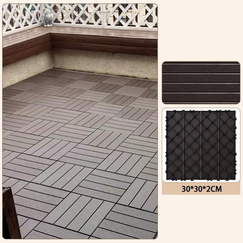 Odolné Recyklovatelné Dřevoplastové Propojitelný Terasové Dlaždice Voděodolné Vnitřní Venkovní Podlahy