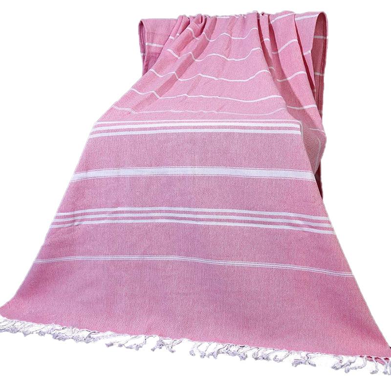 Luxury Quality Super Absorbent 100% Cotton Beach Towels Turkey Yarn Dyed Jacquard Turkish Beach Towel