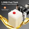 12V DC Electric Hydraulic Pump - 800W 1.5L, 5N.m Torque for Car Lifts & Tipping Trailers (Remote Control)