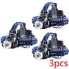3X LED Headlamp Rechargeable Headlight XML  Head Torch Light Lamp