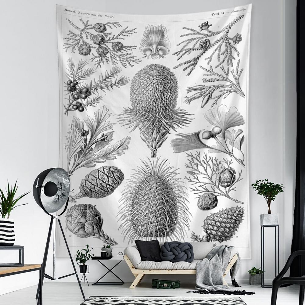 Meeresleben Beispielbild Wandteppich Wandbehang Tarotkarte Hippie Böhmischer Stil Psychedelische Kunst Heimdekor