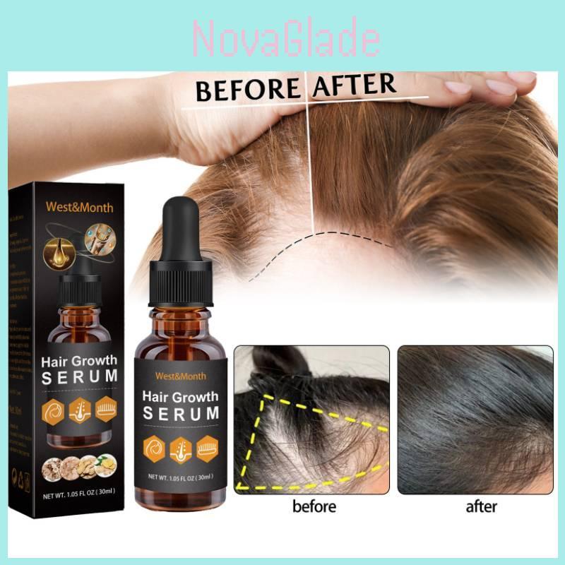 West Month Hair Growth Nutrient Oil For Lush And Thick Hair Nourishing Care 30ml