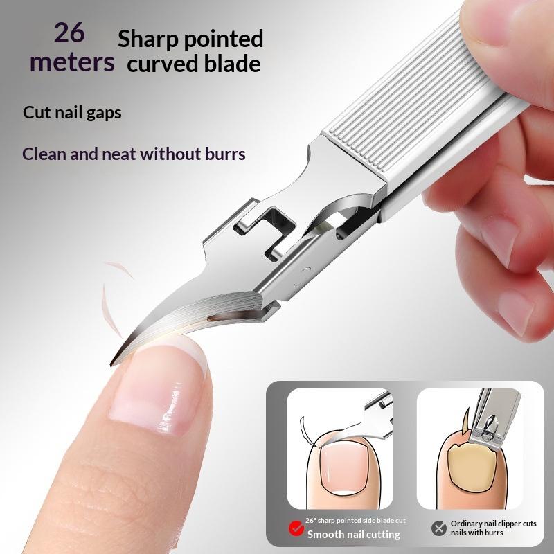 26° Slant Edge Nail Clipper Anti-Splash Cuticle Remover Professional Eagle Beak Oblique Toe Nail Trimmers Manicure Pedicure Tool
