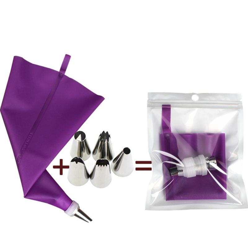 Pastry Bags Nozzles Set Reusable Cake Decorating Tools Stainless Steel Piping Set Perfect Gift for Baking Enthusiasts