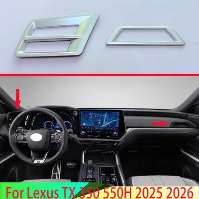 For Lexus TX 350 550H 2025 2026 Car Accessories ABS Exhaust Side Cover Dashboard Trim Bezel Molding Trim