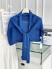 High-Quality Solid Color Women's Shawl: Versatile Spring/Autumn Outerwear, Decorative Knotting, Warm Neck Protection Scarf