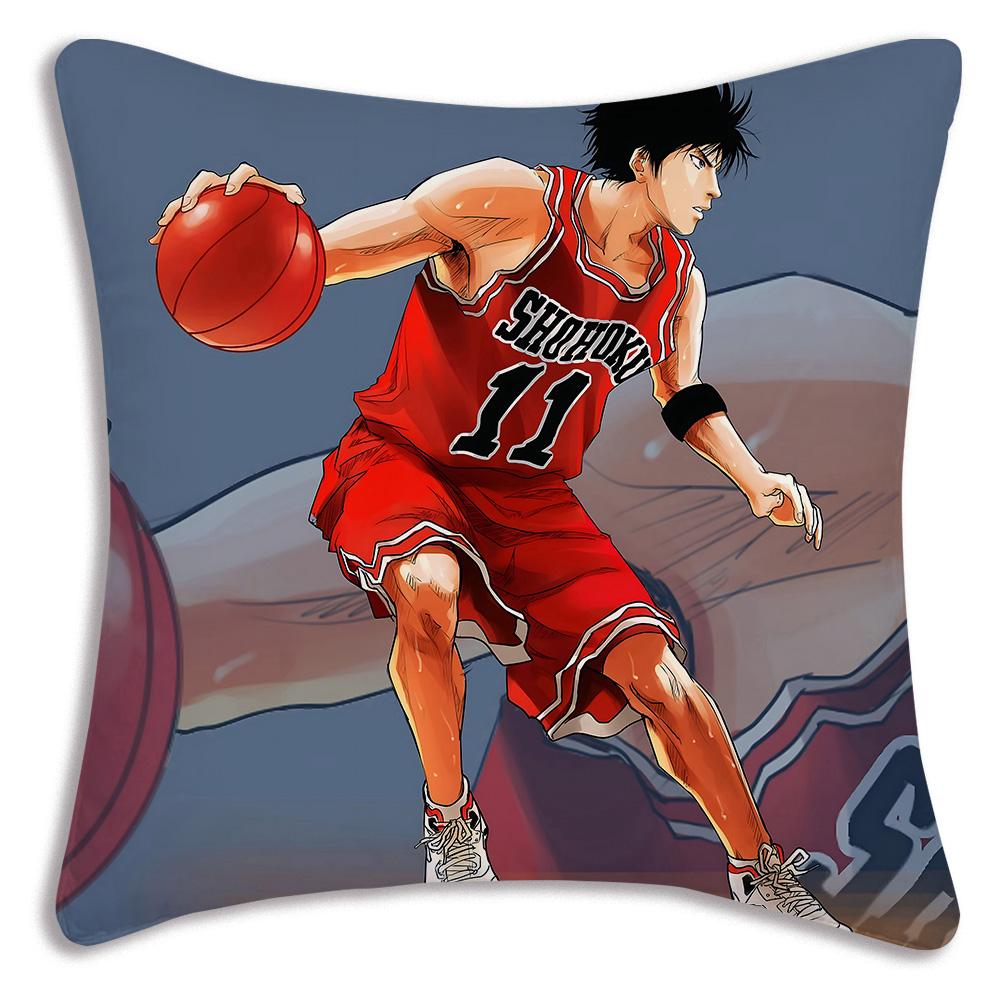 Anime For Slams D-Dunk Pillow Covers Cartoon Sofa Decorative Home Double-sided Printing Short Plush Cute Cushion Cover