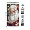 Tuniu Charming Santa Claus Reading Book Bathroom Shower Curtain Christmas Holiday Festive Decor Funny Cozy Home Decor Gift