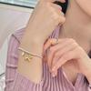 Korean Fashion S925 Silver Beaded Balloon Dog Bracelet for Women - Versatile Temperament Jewelry