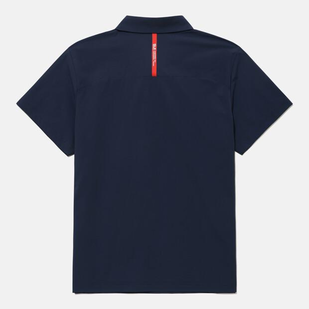 DESCENTE Swiss Triathlon Cooling Polo Short Sleeve T-Shirt Navy Sr221Ips56