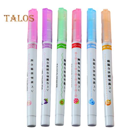 

6/12/18 шт. Набор кружевных ручек с волнообразным узором и цветочным узором, маркеры с тонким наконечником, офисные школьные принадлежности 6pcs