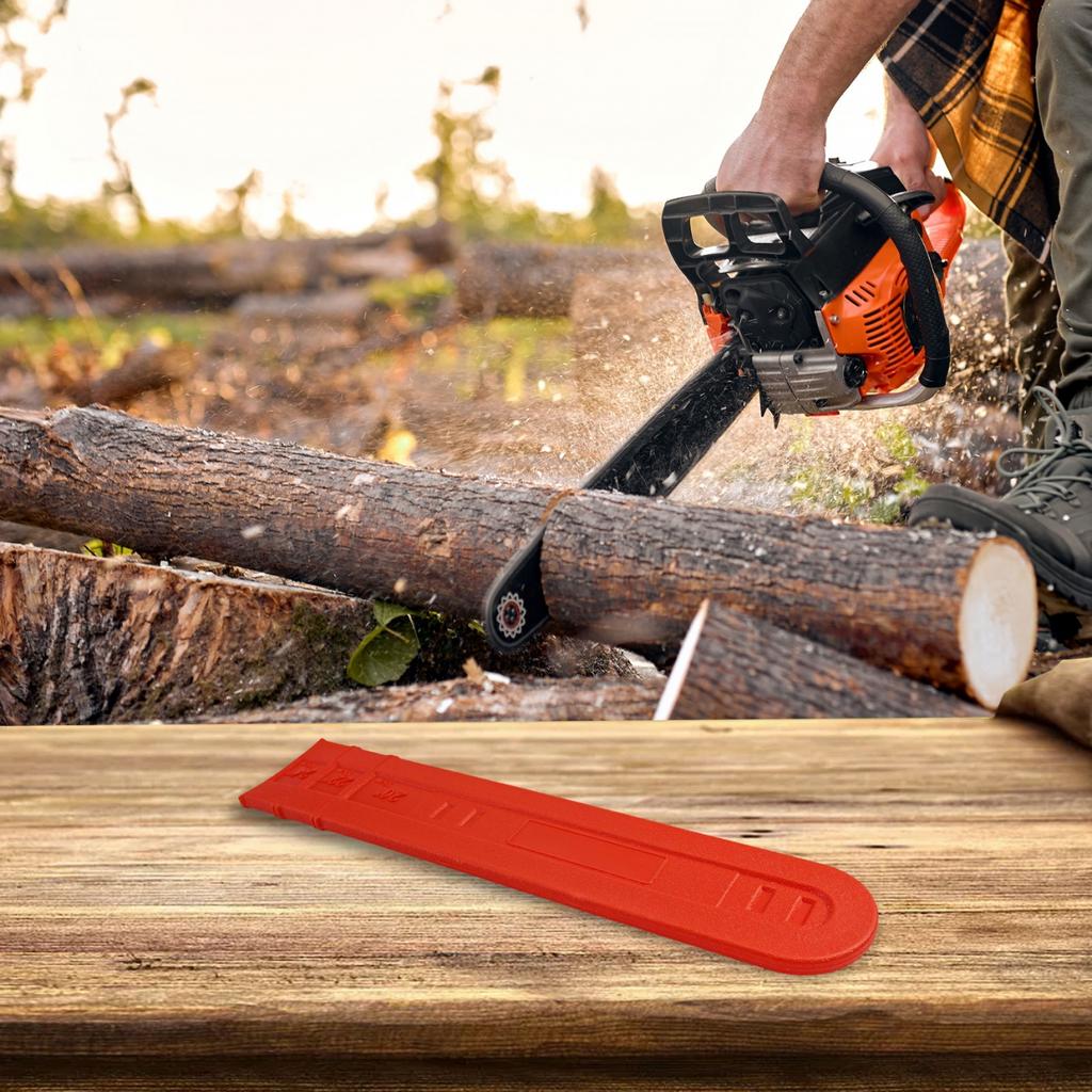 Orange Chainsaw Guide Bar Cover (Scabbard) – Fits 18″-22″ Bars, Universal For Most Brands