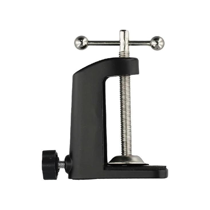 Aluminum Allo Adjustable Desk Lamp Fixed Base Clamp Holder Clip With Stainless Steel Swing For DIY Hose Table Lamp