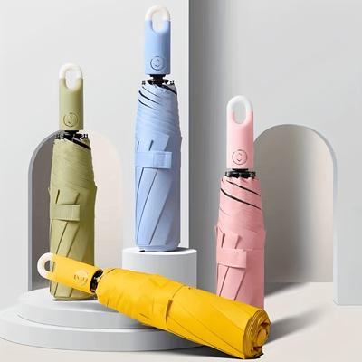 Donut Hook Umbrella Vinyl Automatic Umbrella Lock Rain Or Shine Dual-Use Sun Protection UV Protection Sun Umbrella Sunshade