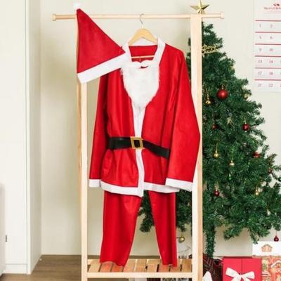 Natal em Casa Fantasia Simples de Papai Noel Masculina