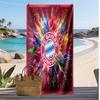Asciugamano da Spiaggia Stampato Bayern Monaco Asciugamano Morbido ad Asciugatura Rapida Coperta da Spiaggia Rettangolare Grande Portatile per Viaggi Piscina