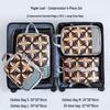 Travel Compression Set: Digital Toiletry, Makeup, Clothes & Shoes Organizer