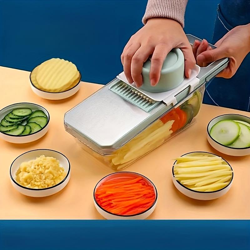 Multifunctional Vegetable Cutter Slicer Kitchen Household Potato Shredded Cucumber Artifact Stainless Steel Grater Kitchen Tools