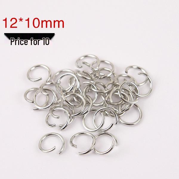 Gold-Plated & Silver-Plated Jump Ring Nine-Needle Keychain DIY Jewelry Accessory