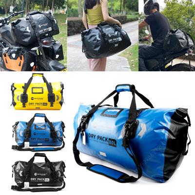 Motocyklowa torba sucha 50L/80L motocyklowa torba na siedzenie IPX6 wodoodporna motocyklowa torba bagażowa do motocyklowej przygody wędkarskiej na świeżym powietrzu
