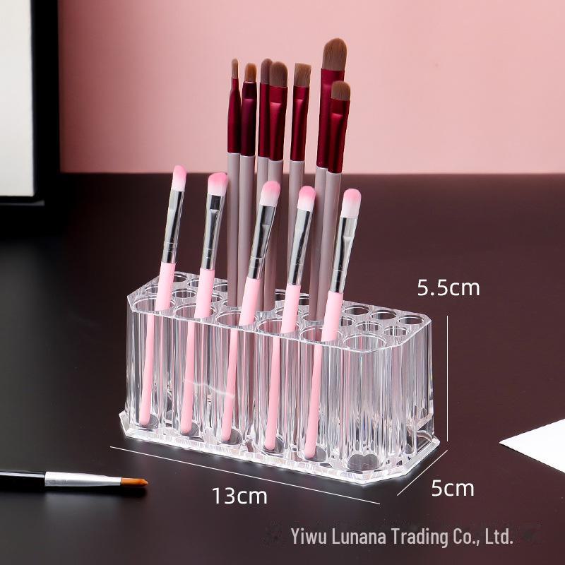 Transparente staubdichte Aufbewahrungsbox für Make-up-Pinsel & Augenbrauenstifte