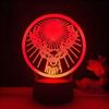Deer Cross Pattern 3d Led Night Light With Remote Control For Home Office And Celebration Use